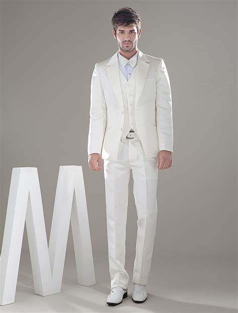 Ivory Mens Wedding Suit
