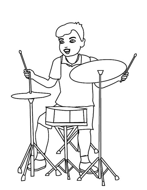 This page is about drum set coloring page,contains musical drums coloring,musical drums coloring,percussion coloring pages,majestic musical drums coloring and more. Drummer Boy Facing Simple Drum Set Coloring Pages : Kids ...
