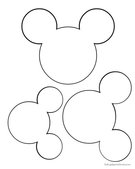 Diy Craft Mommy For Kids Page 2 Mickey Mouse Head Tem
