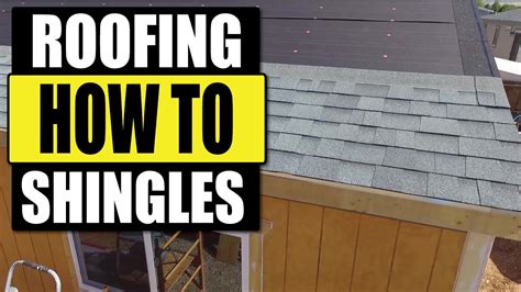 How To Properly Install Architectural Roofing Shingles Youtube