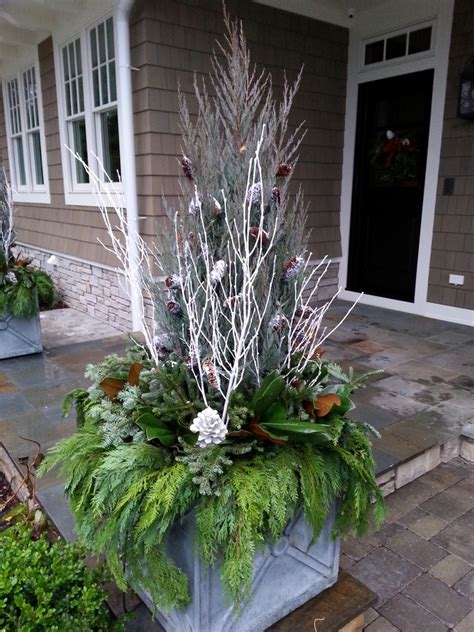 Winter Container Gardens Traditional Porch Grand Rapids By