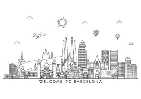 Barcelona Spain Clip Art Vector Images And Illustrations Istock