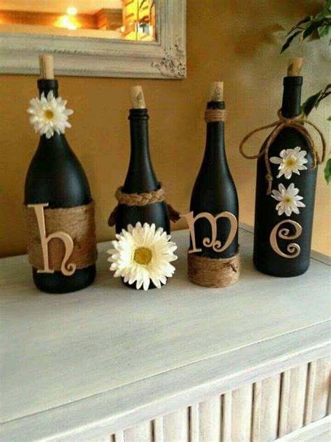 Diy Fall Wine Bottles Wine Bottle Decor Glass Bottles Bottle Bottle