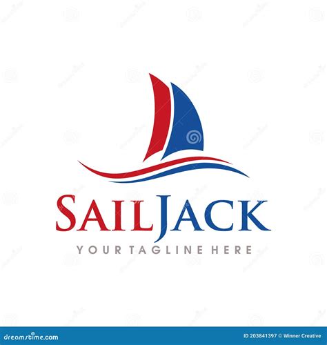 Sailing Logo Design Sailing Boat Logo Vector Template Stock Vector