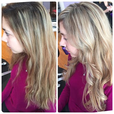 Before And After Pic Highlight Root Touch Up With Toner By Vanessa Yelp