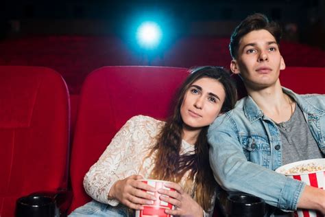 Free Photo Couple In Cinema