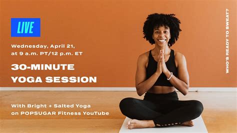 40 Minute Yoga Session With Bright Salted Yoga Youtube