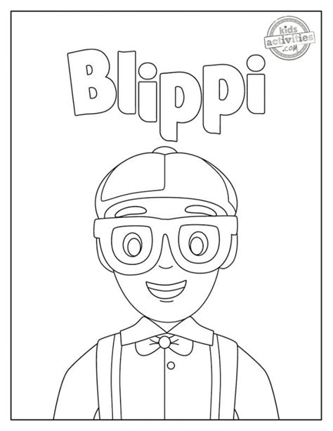 Funtastic Free Cute And Fun Blippi Coloring Pages Kids Activities Blog