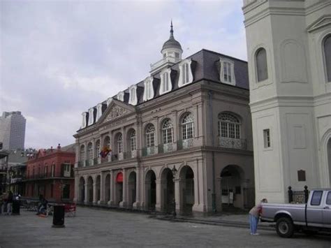 The Presbytère The St Louis Cathedral And The The Cabildo Picture