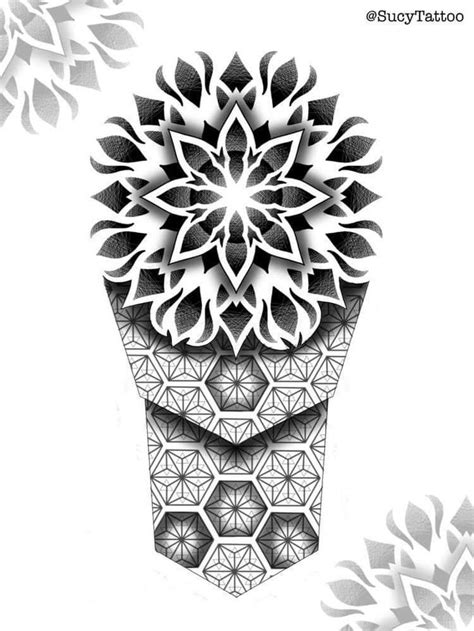 Geometric Mandala Tattoo Sleeve Design