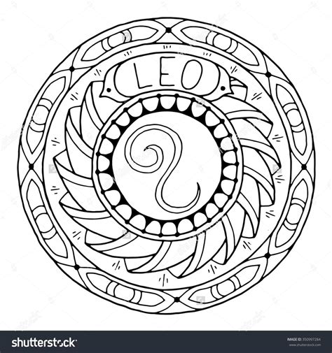 100% free zodiac signs coloring pages. Zodiac Sign of Leo : Shutterstock 350997284 | Lion ...