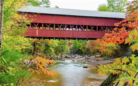 Covered Bridge In Autumn Photograph By Benjamin Roberts Fine Art America