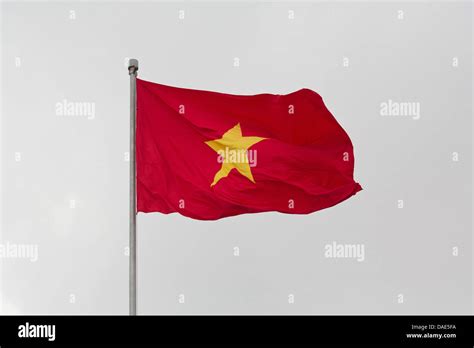Vietnamese Flag In Hanoi Vietnam Stock Photo Alamy