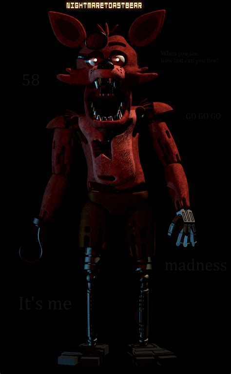 A Simple Render Of Foxy The Pirate Rfivenightsatfreddys