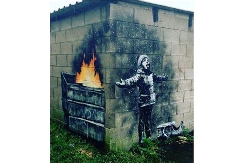 New Banksy Artwork Brings Crowds To Welsh Town Street Art Banksy