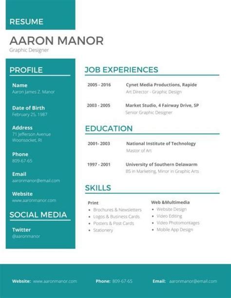 Resume sample for graphic design jobs (text version). 15 Tips for Freshers Who Wants To Create an Impressive Resume | Graphic design resume, Resume ...