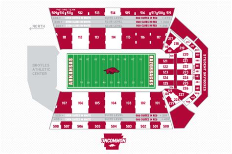 Bud Walton Arena Seating Chart Fayetteville Ar Elcho Table