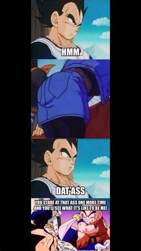 Krillin 18 Vegeta And Dat Ass Dragon Ball Z Dragon Ball Super Manga Dragon Ball Artwork Funny