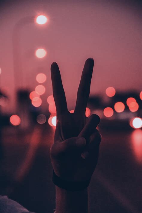 1920x1080px 1080p Free Download Person Doing Peace Sign Hand Gesture