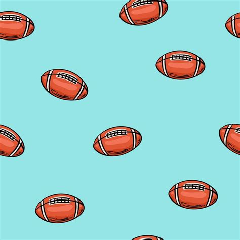 American Football Wallpaper Design Vector Image Repeating Tile