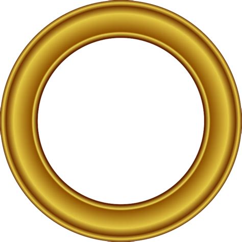 Picture Frame Circle Gold Clip Art Golden Round Frame Png Free