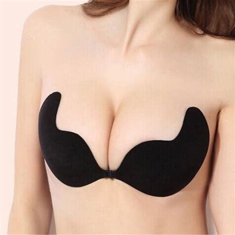 sexy silicone mango bra self adhesive seamless strapless bra front closure cup gel invisible