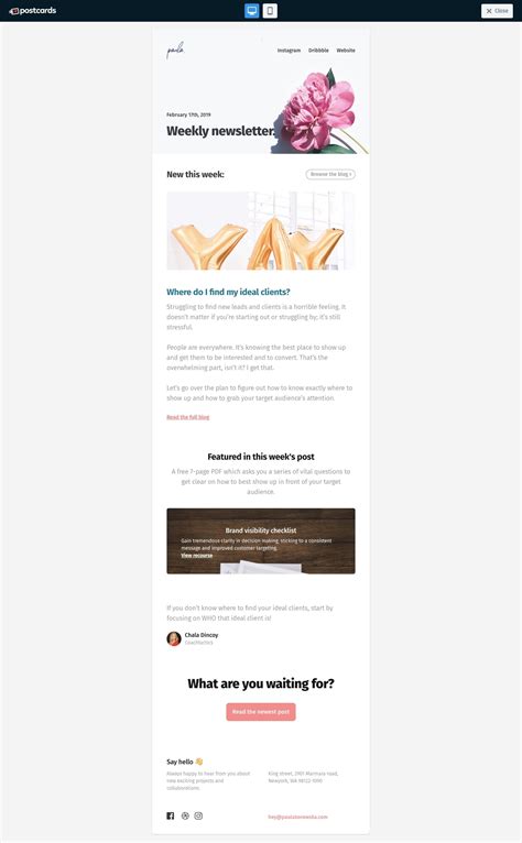 New Features Email Template
