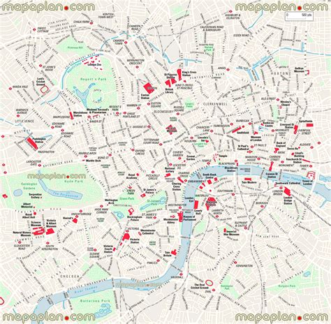 London Map Printable Walking Map Of Favourite Points Of Interest To Hot Sex Picture