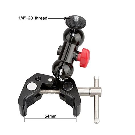 Camvate Pole Clamp Mount With Super Clamp And 360 Degree Rotating Mini