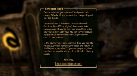 The melodies vary from easy to difficult. Fallout: New Vegas - Lonesome Road Screenshots for ...