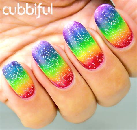 Cubbiful 31dc2014 Day 9 Rainbow Nails