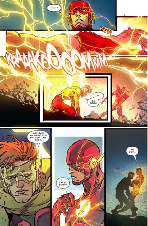 Barry Allen Remembers Wally West The Flash Rebirth Wally West Flash Comics The Flash