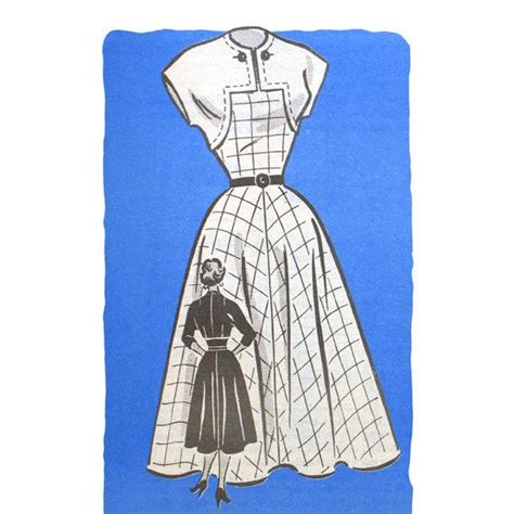 Vintage 50s Dress Sewing Pattern Bust 30 Marian Martin 9307 Etsy