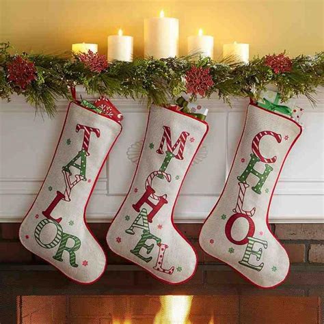 Festive Name Christmas Stocking Christmas Stockings Christmas Stockings Personalized