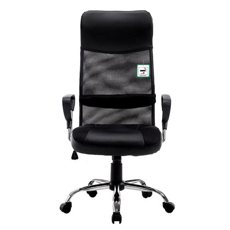 Sleek Design High Back Mesh Fabric Swivel Office Chair With Chrome Base