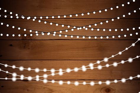 Use these hanging lights clipart. String Lights Clip Art Set - PNG, AI