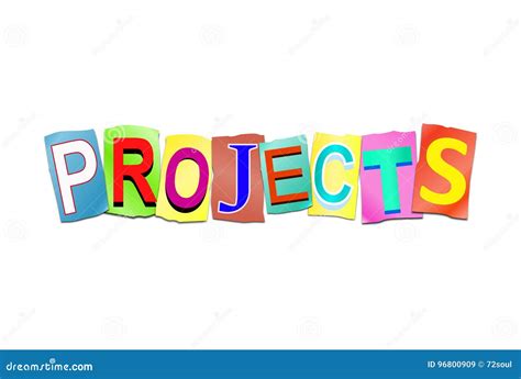 Project Word Concept Stock Illustration Illustration Of Program