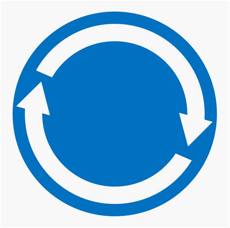 Vector Icon Of Two Arrows Going Around A Circle Arrow Going In A