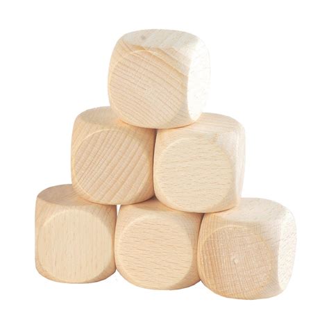 He1630344 Tickit Beech Wood Cubes Pack Of 6 Findel Education