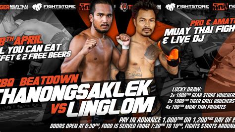 don t miss it fights and party come and join us this saturday for bbq beatdown 117 tiger muay
