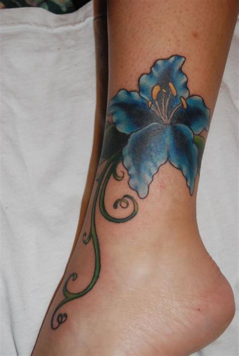 1990tattoos Blue Lily Tattoos
