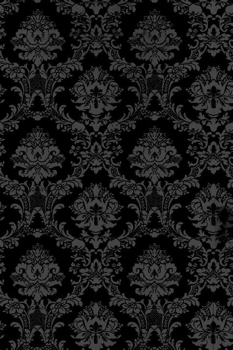 Victorian Wallpaper Gothic Wallpaper Black Pattern Wallpaper