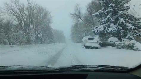Winter Snowstorm Stuck In Casper Wyoming Youtube