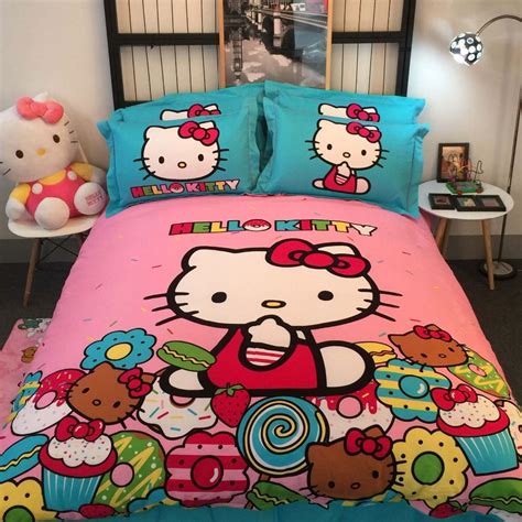 Do you think hello kitty bed sheets queen size seems great? Hello Kitty 3D Printed Bedding Bed Cover Bedspreads Set ...