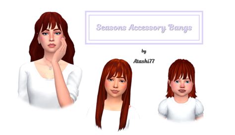 Sims 4 Bangs Accessory Maxis Match