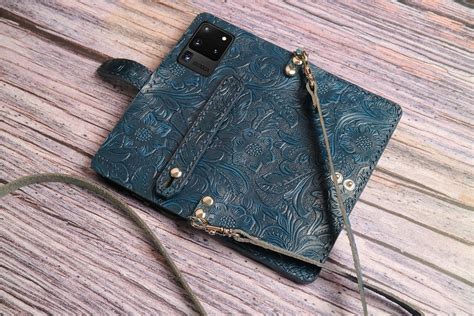 Shoulder Strap Personalized Embossed Leather Samsung Galaxy S23 Fe S23