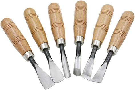 Easy To Use Chisels 6pcs Woodcut Knife Wood Carving Chisel Set Chip