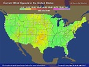 Wind Speed Map for the United States