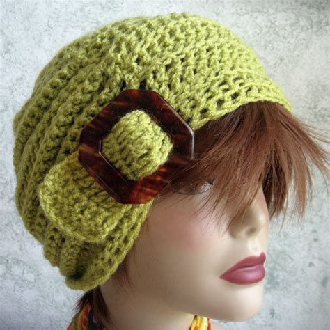 Instant Download Crochet Slouch Hat Pattern With Slide Trim Etsy