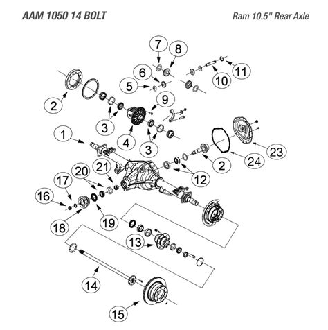 Aam 105 Rear Axle Differential Parts Catalog West Coast Differentials